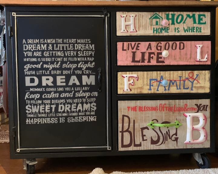 送料込み！　キャビネット　アンティーク風　インダストリアル　アイアン✖️木製 24dc6d668feee20e901c89f677f2c0