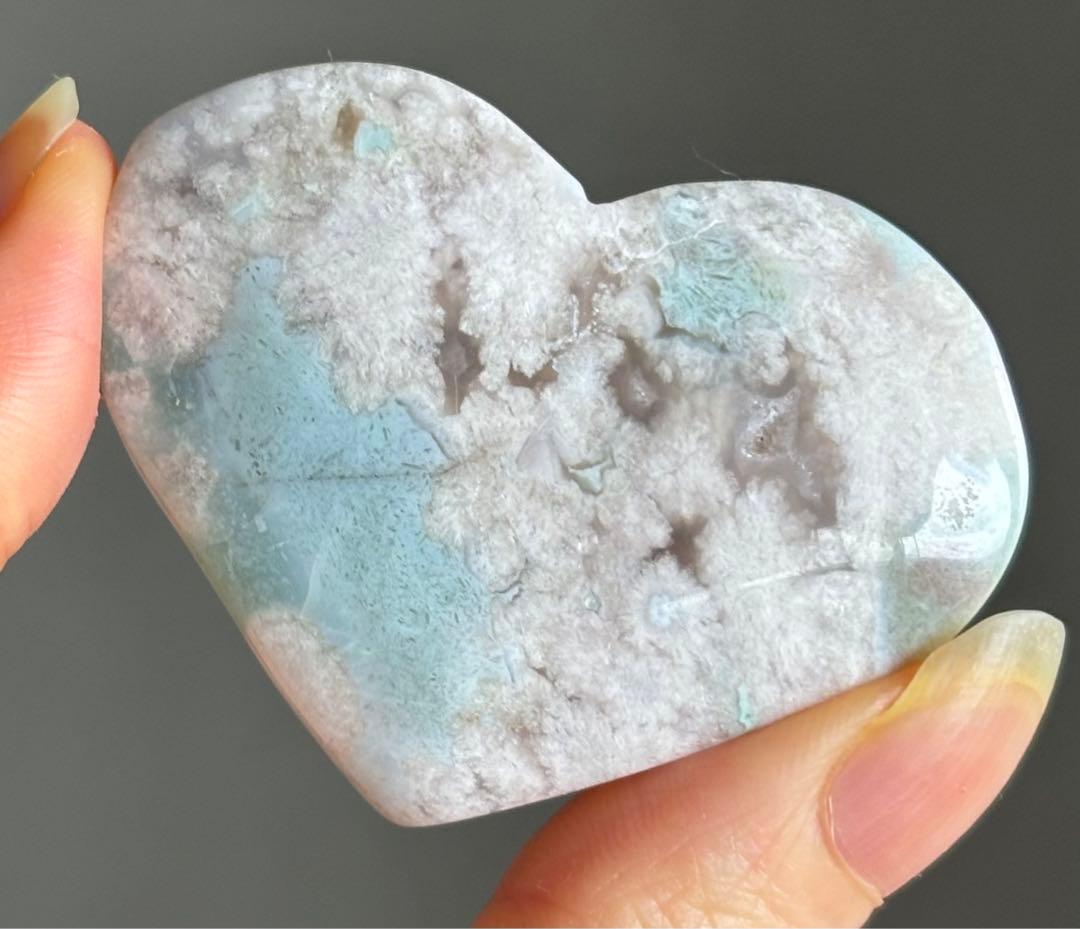 Ruby様　グリーン桜瑪瑙　ハート　雫　スフィア