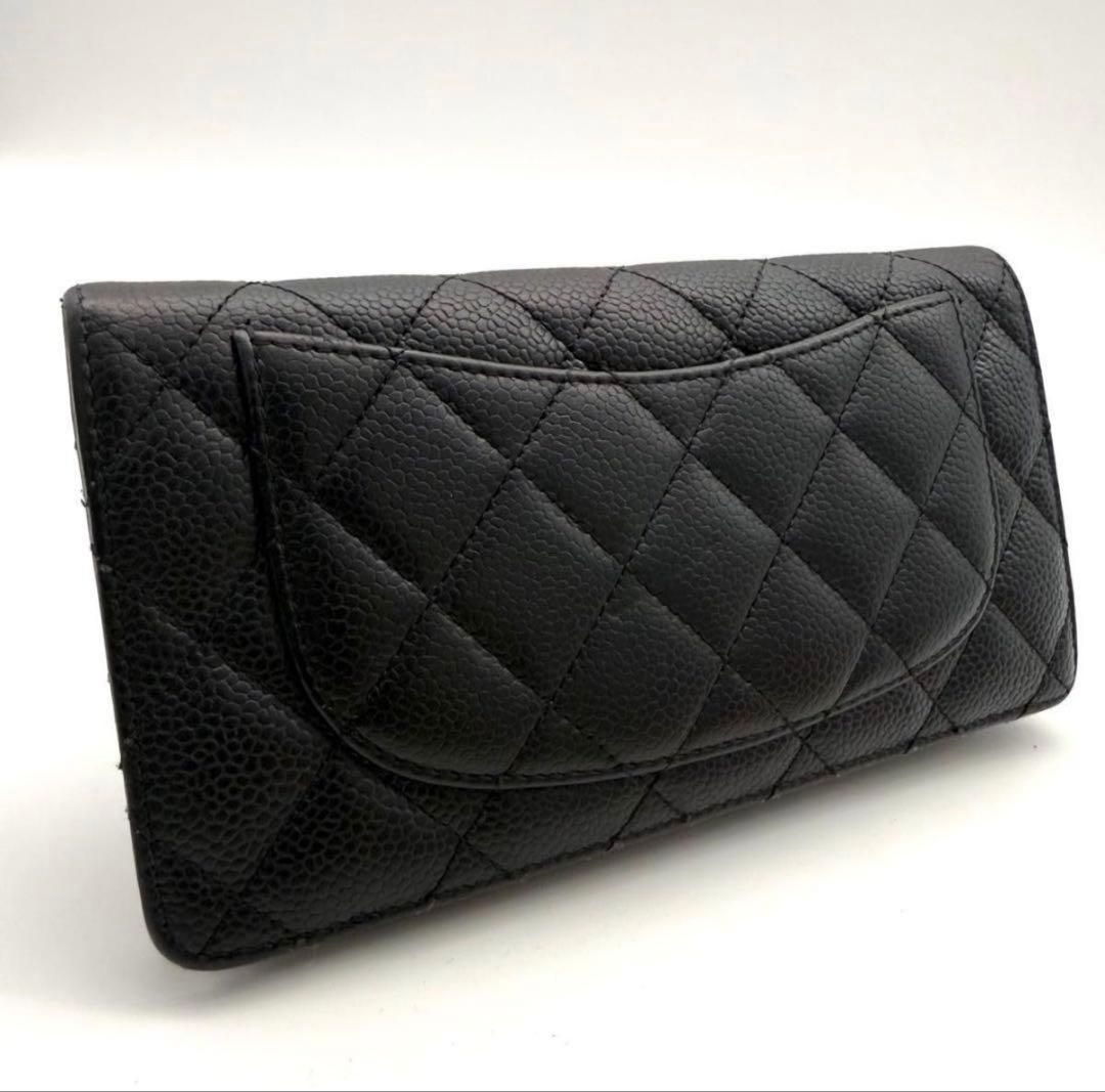 CHANEL ブラック キルティング 長財布 - メルカリ
