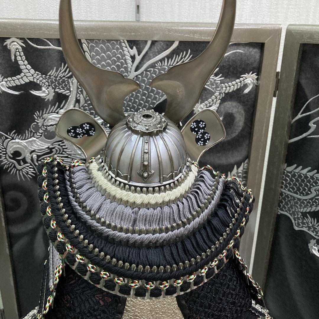 F4 訳あり特価！台巾75㎝位 五月人形鎧飾り 収納鎧飾り 五月鎧飾り