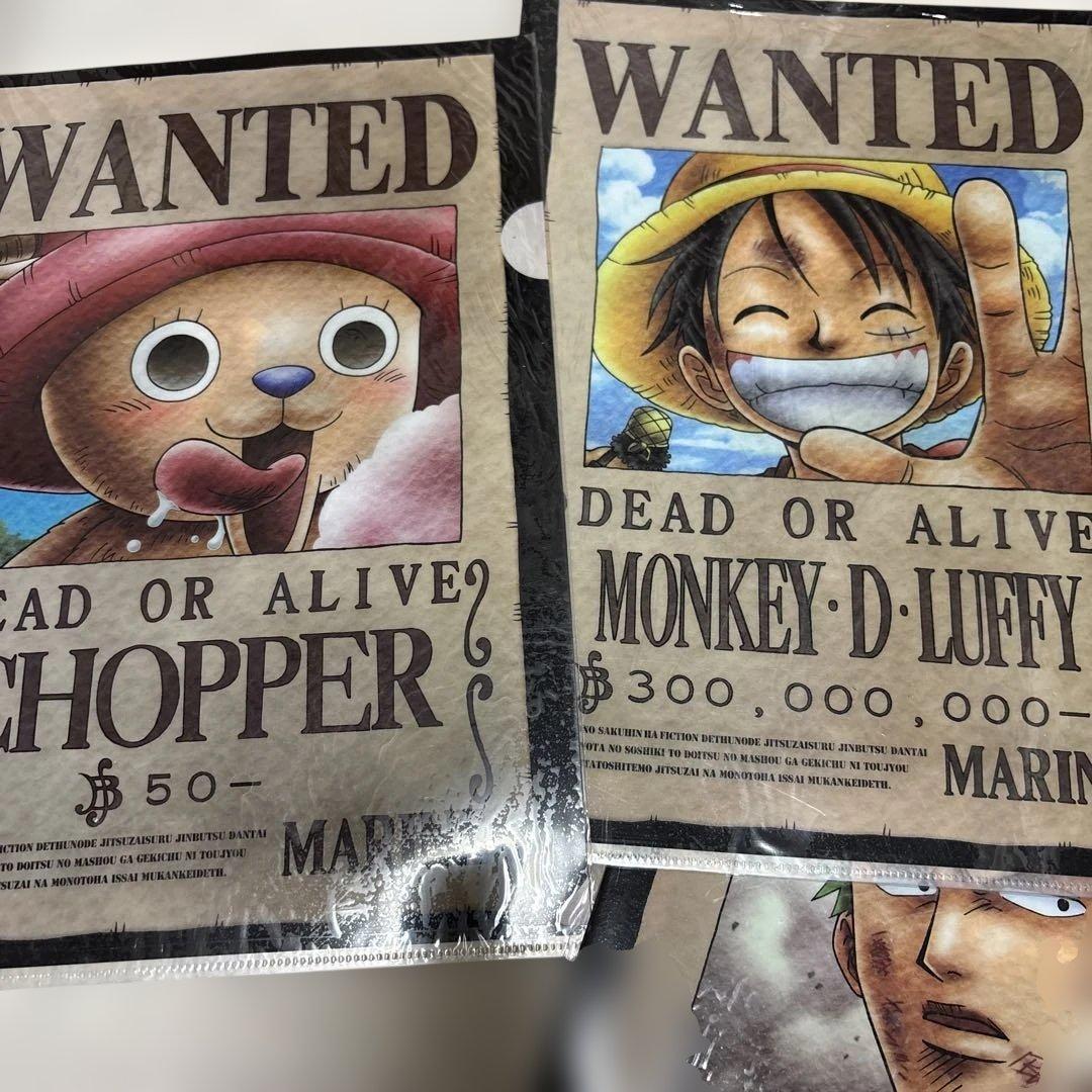 ワンピース 懸賞金クリアファイルセット 9枚 - メルカリ