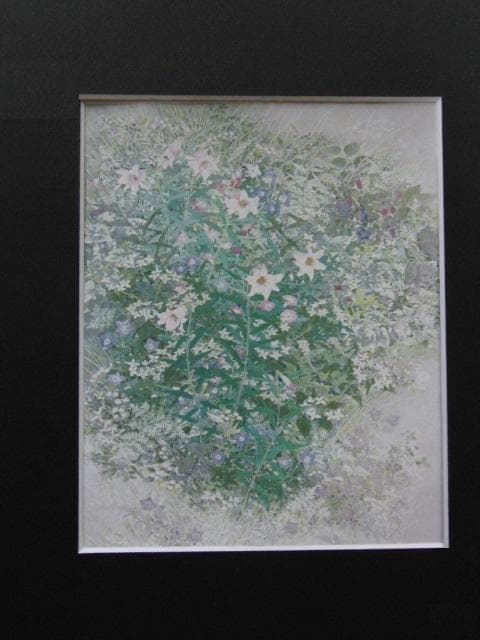 重岡良子、【朝露野】、希少な額装用画集より、新品額装付、状態良好 重岡良子、【朝露野】、希少な額装用画集より、新品額装付、状態良好