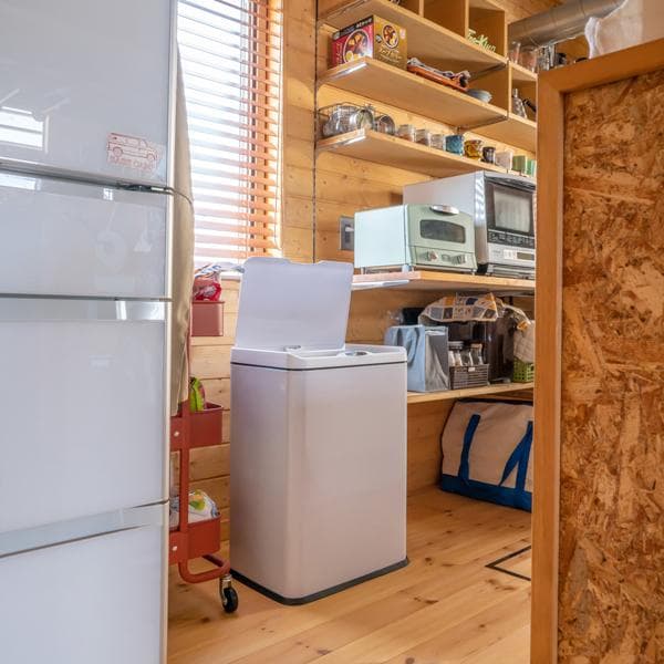 《新品・送料無料》センサー自動開閉式　2分別　ダストボックス　50L