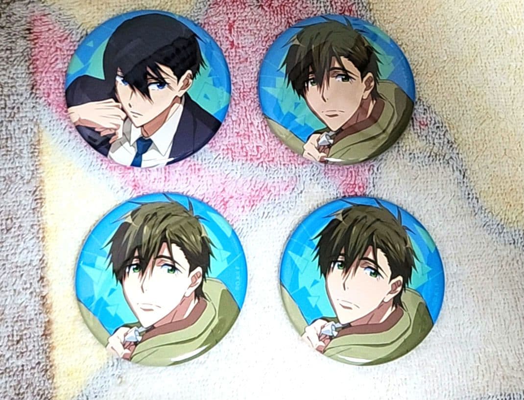 Free! 京アニ 缶バッジ 遙 真琴 4点セット - メルカリ