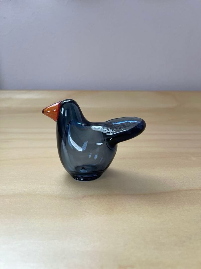 イッタラバード　シエッポ　レイン×レッド　オイバトイッカ　scope 北欧アートガラス/Oiva Toikka/オイバ・トイッカ/Nuutajarvi