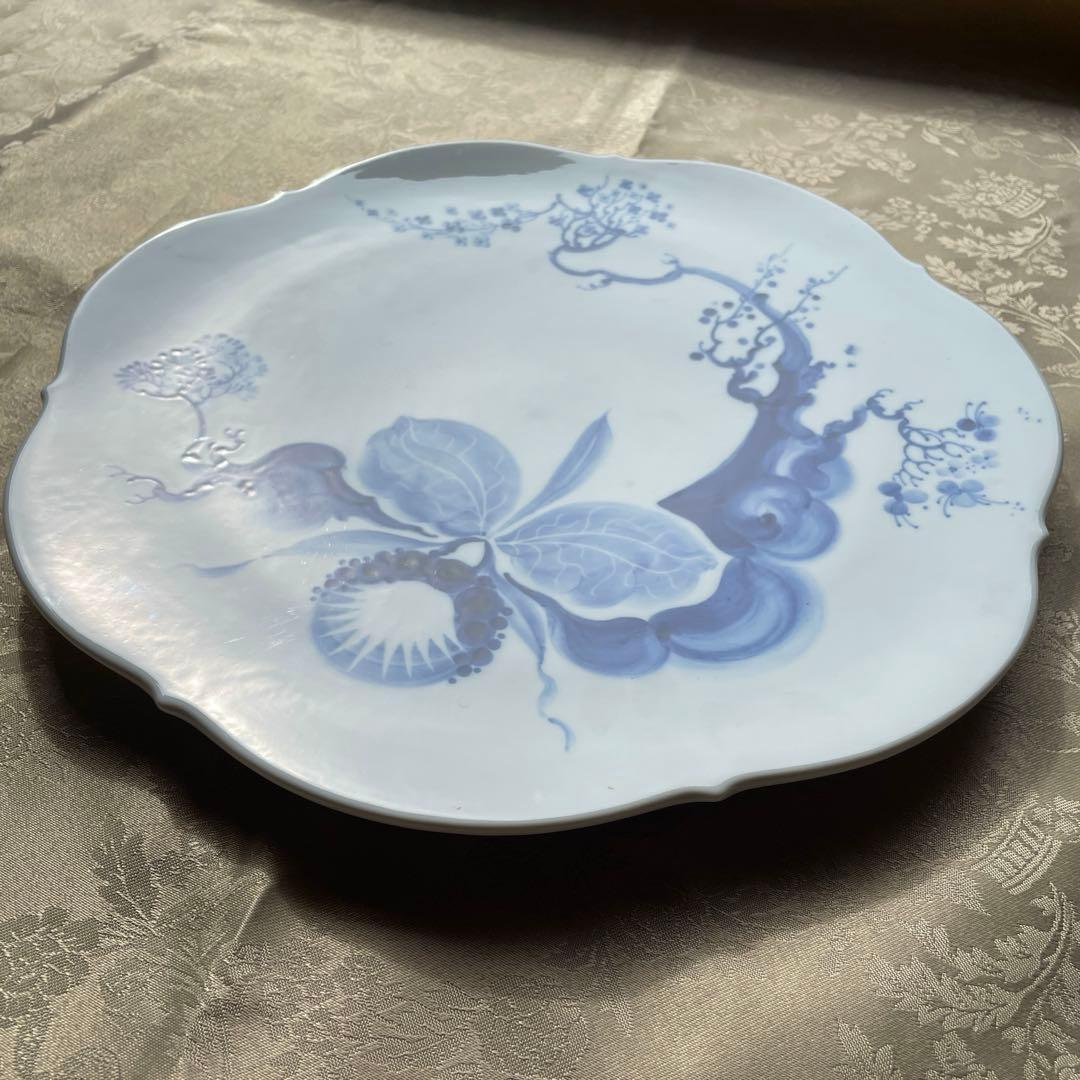 【美品】マイセン　ブルーオーキッド　大皿　30.5cm