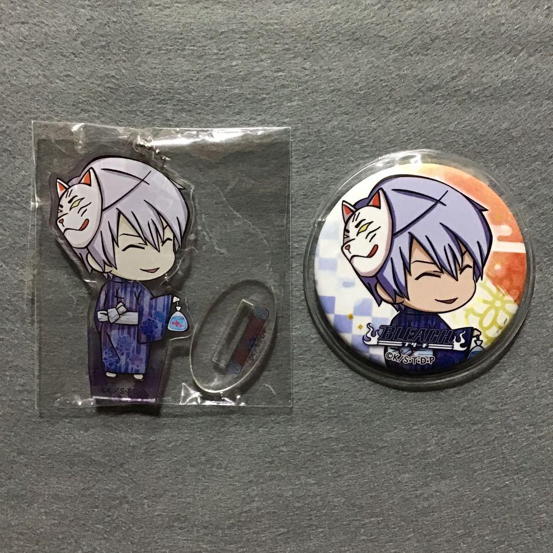 BLEACH 市丸ギン ツリビレ アクリルスタンド・缶バッジ グッズセット