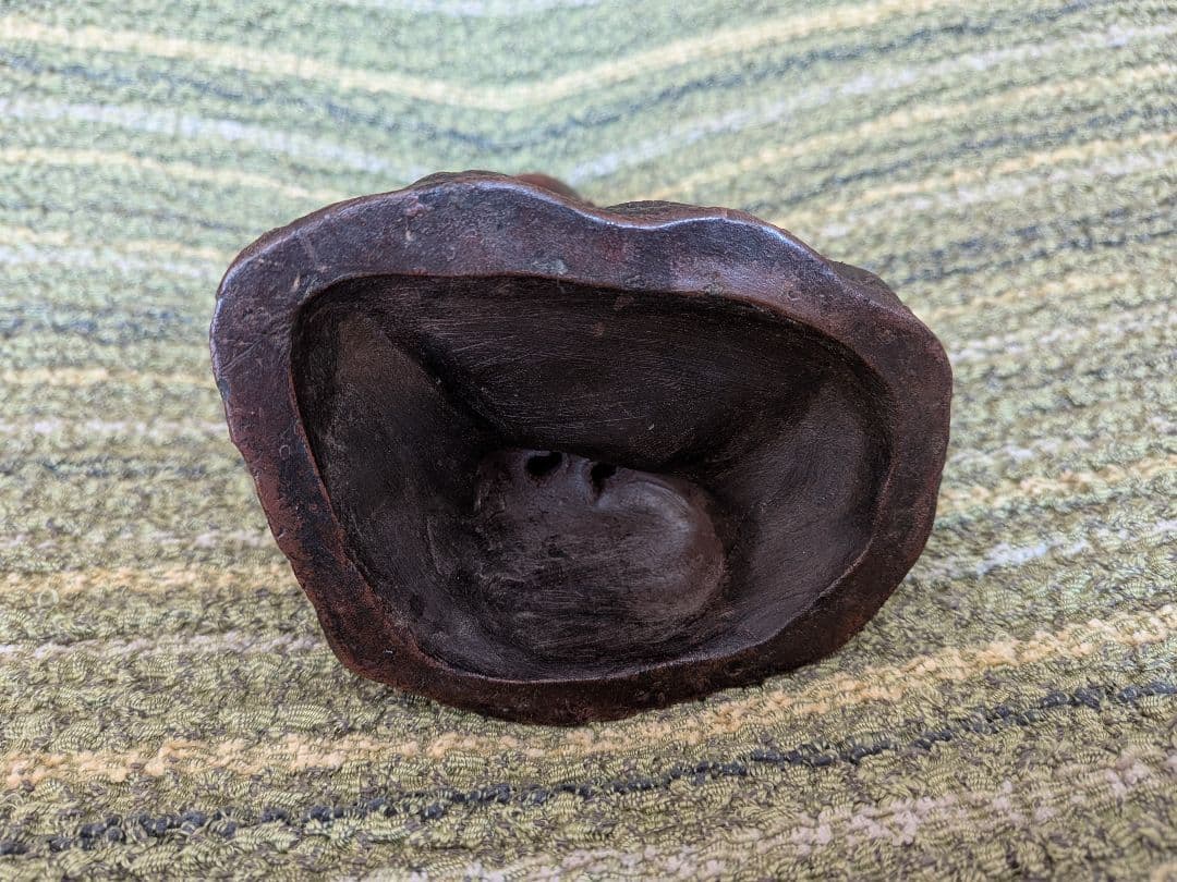 №19古備前鍾馗置物A15、 厄除け・魔除けの鍾馗様像、備前焼の鍾馗置物