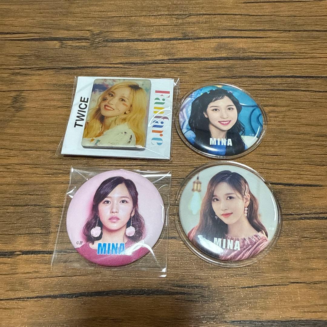 TWICE Mina 缶バッジ 4個セット - メルカリ