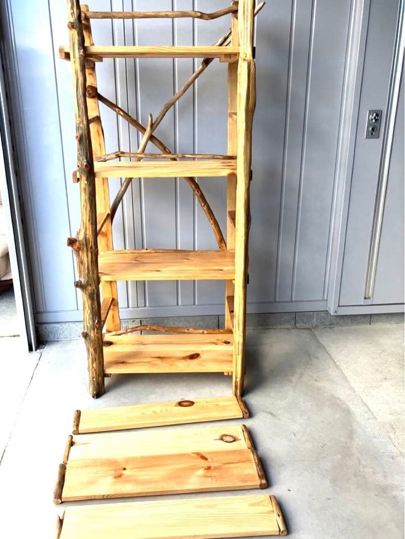 流木本棚7段ハンドメイド（組立て、分解可能） | 激安通販のイーサプライ