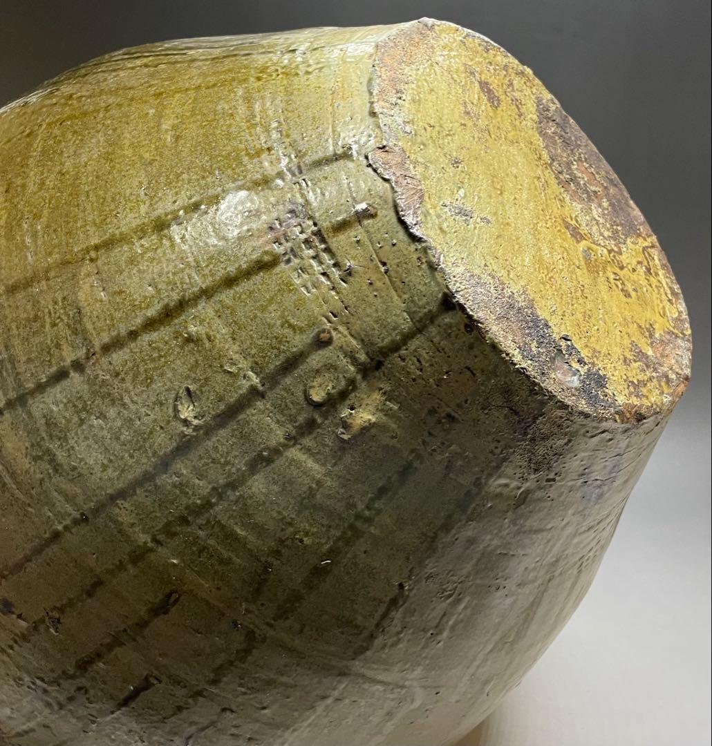 ヨシモ※プロフ必読※　呂宋壺　四耳葉茶壺　36.5cm 　T916