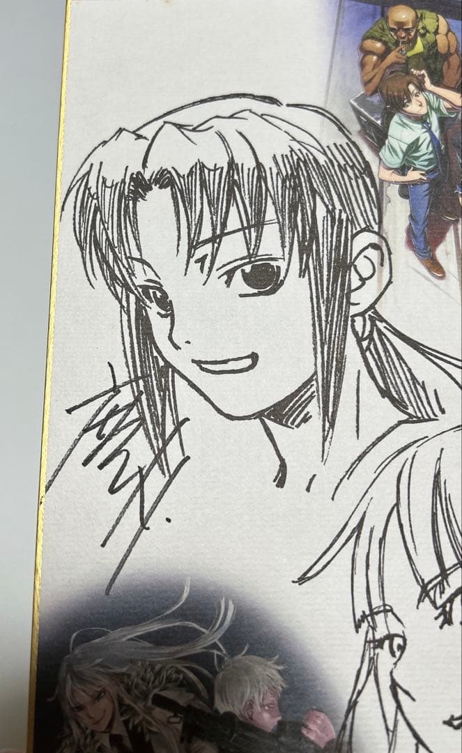 ワイルダネス ヨルムンガンド ブラックラグーン直筆サイン入り複製色紙