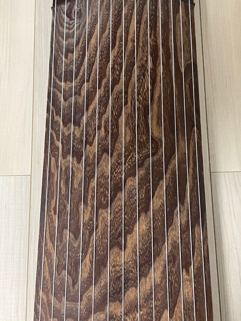 最高級】13弦琴 くり甲 綾杉彫 平安絵巻蒔絵 金口・柏葉彫金 演奏会用