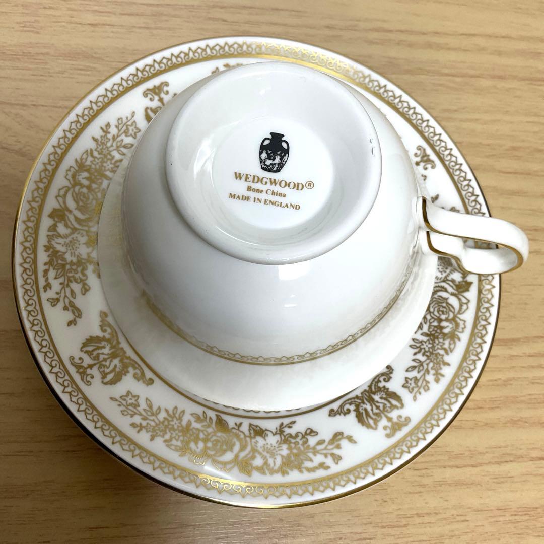 ウェッジウッド コロンビア ゴールド ピオニー カップ＆ソーサー ①