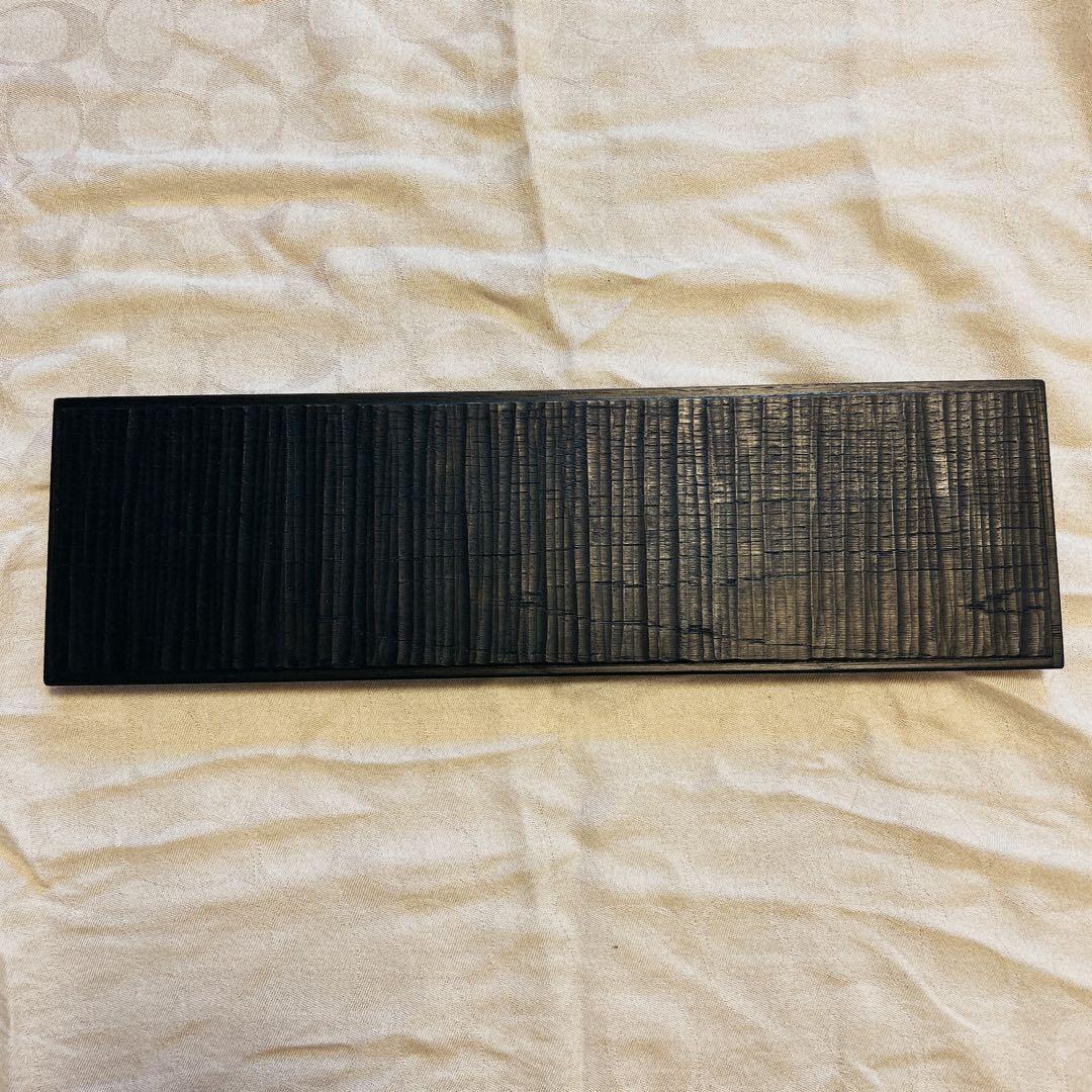 【吉田欣司】長板皿 （黒漆） 吉田 欣司 _ 角皿・長方形（黒漆） - NODE