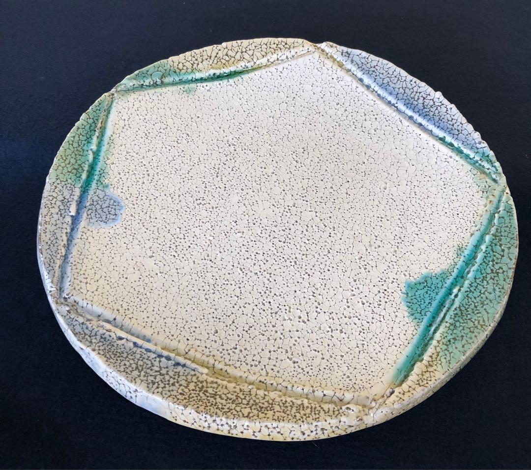 《R》懐石 三彩 大皿 木村盛康 共布 共箱　251022い5❗️割引