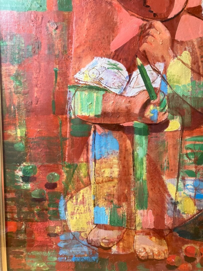 絵画　増田浩一先生の「どんぐりのこと」の作品です。