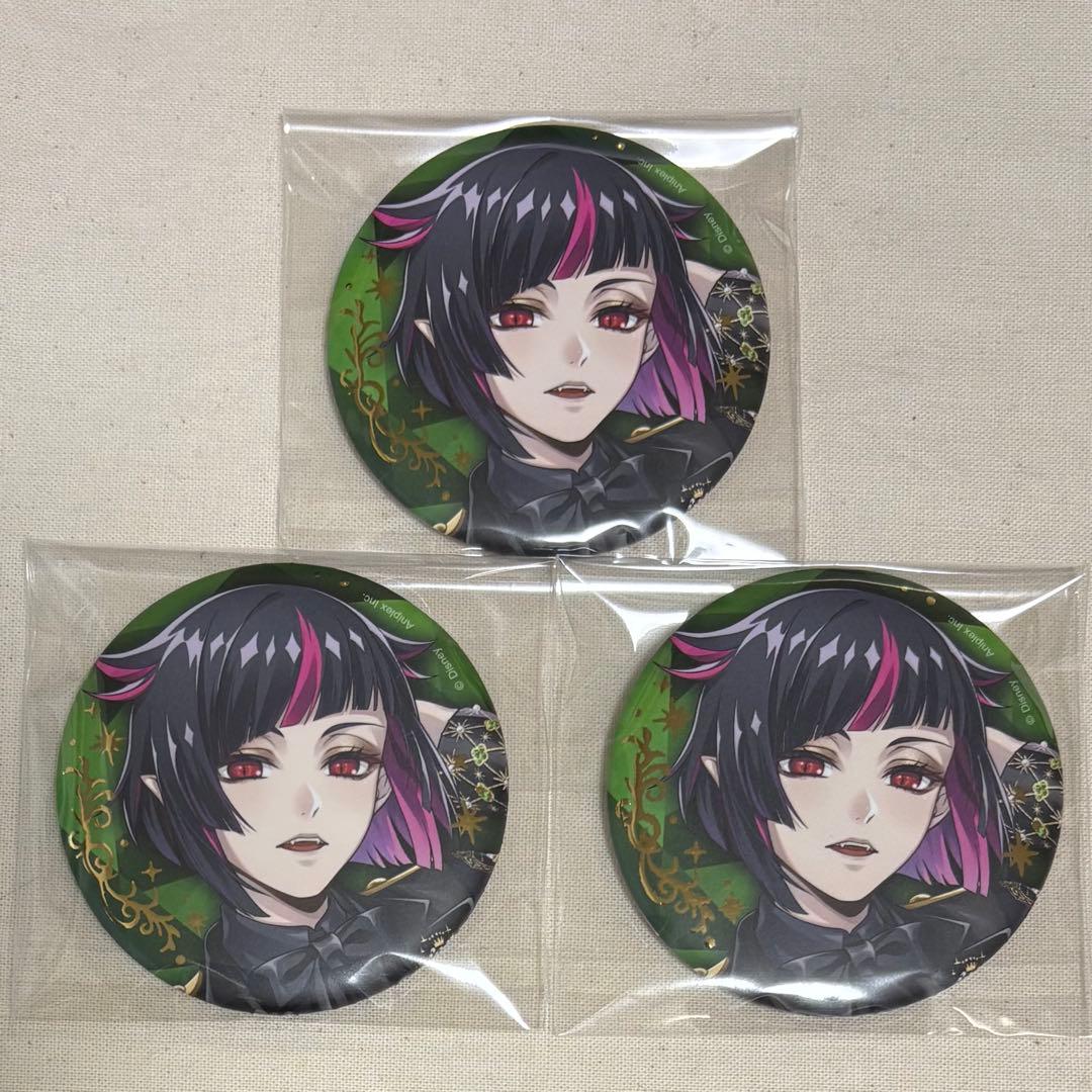 ツイステ リリア ブレイジングジュエル ポップアップ 缶バッジ 5周年