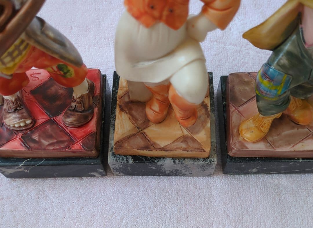 置物 楽隊 3体 イタリア製 アンティーク