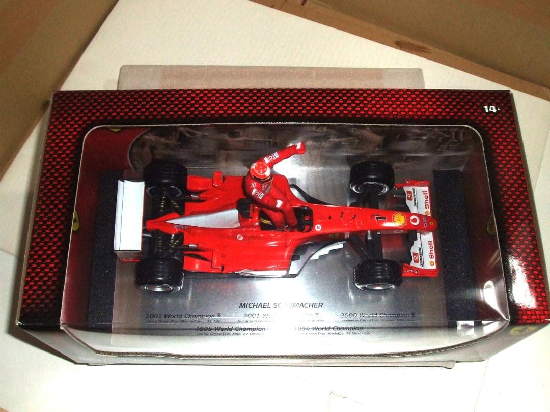 美品 ミハエル・シューマッハ 5年連続 WC 優勝記念 マテル 1／18