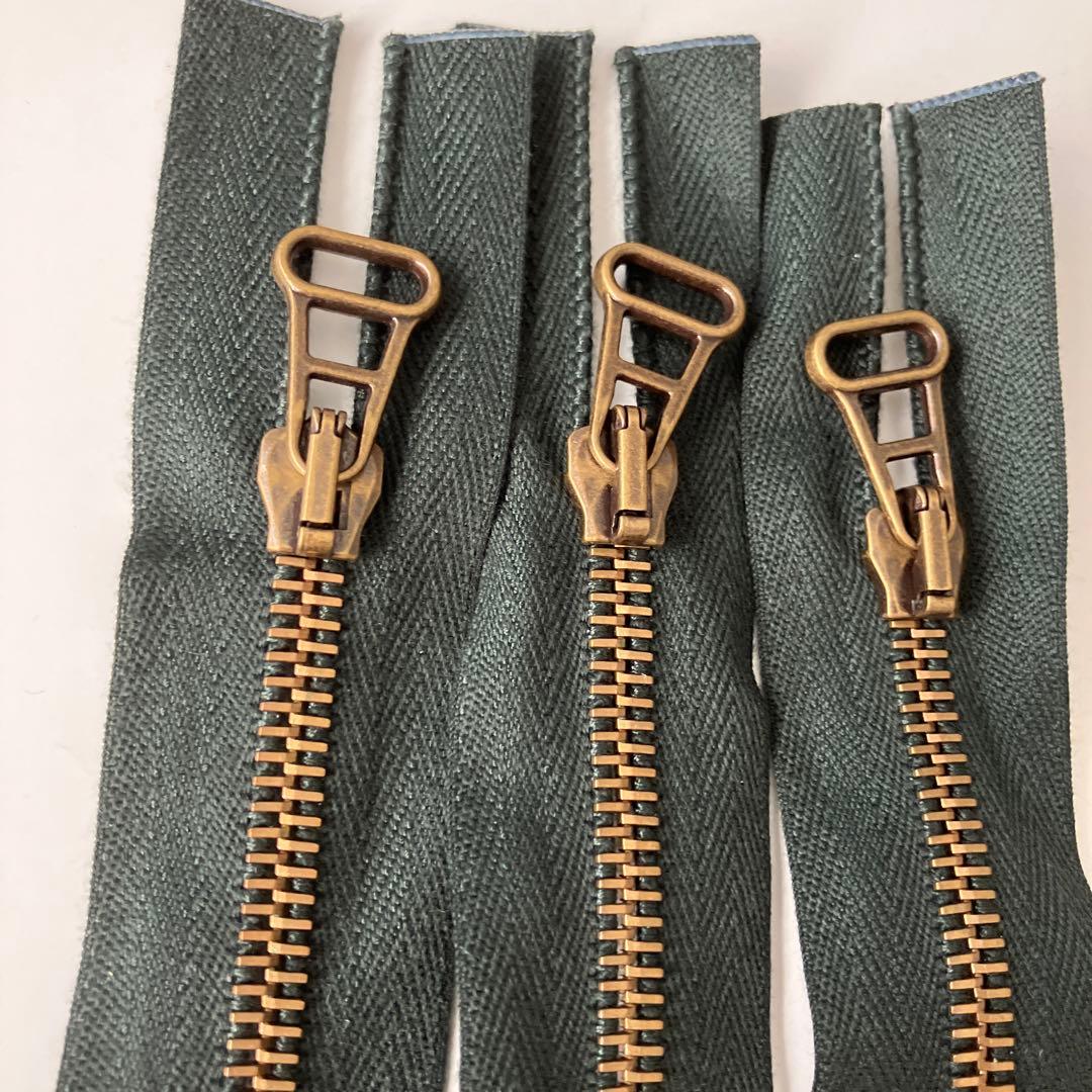 LAMPO ランポ ファスナー イタリア製 50cm 3本 まとめ オリーブ - メルカリ