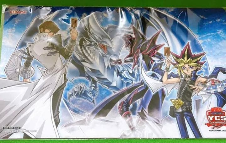 遊戯王 YCSJ ベスト8 プレイマット 未開封 闇遊戯&海馬 青眼の白龍