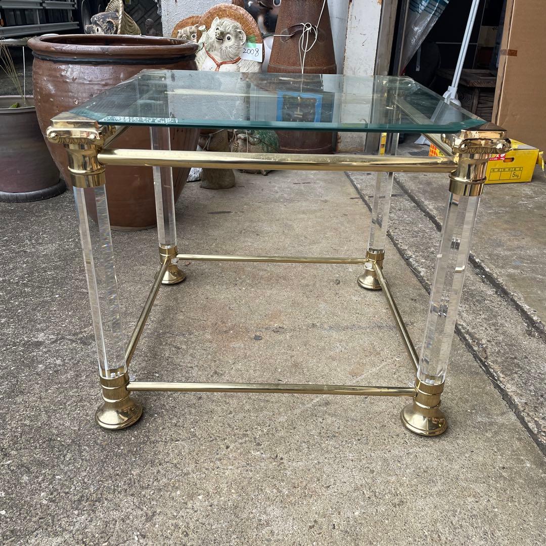 サァラ麻布のオルセニゴ ガラス サイドテーブル洗練された魅力的なデザイン 公式】アンティーク家具ラフジュ工房商品詳細ページ中古 イタリア製