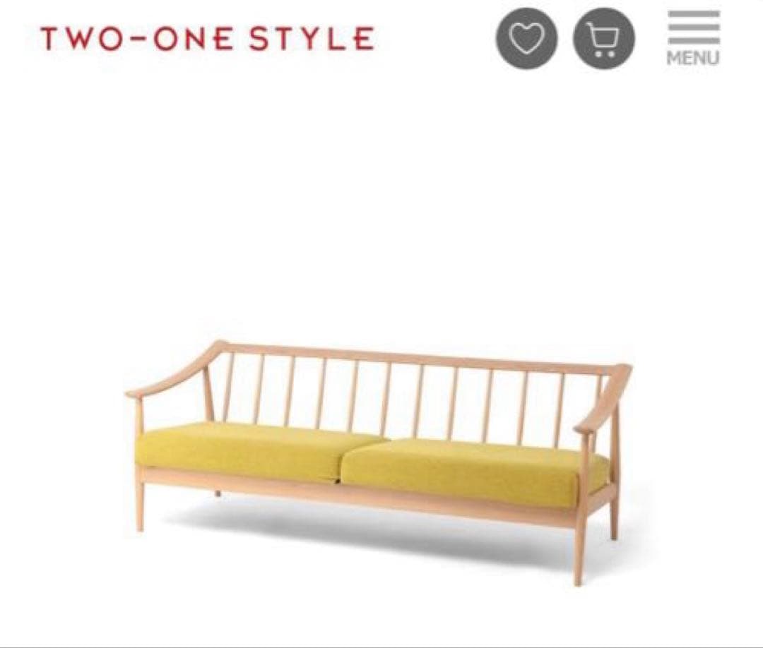 飛騨の家具 日進木工×TWO-ONE STYLE 3人掛けソファ『ブランカ』 - メルカリ