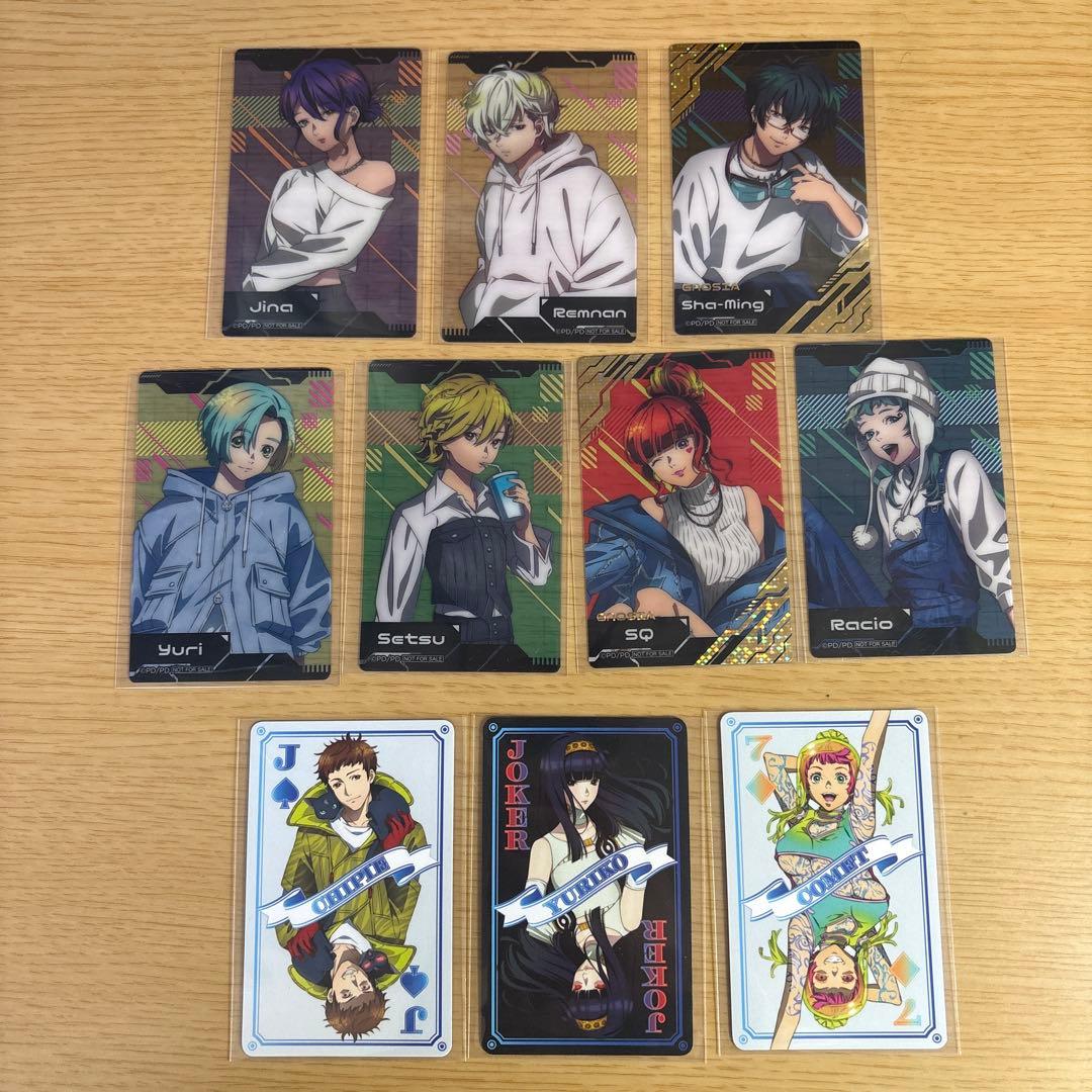 グノーシア namco クリアカード ダンジョン∞スパイラル トランプ風