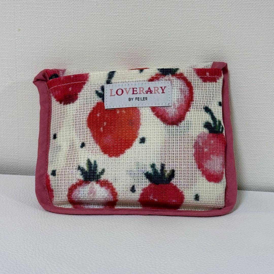 フェイラー feiler いちご柄 いちご ストロベリー エコバッグ 転写