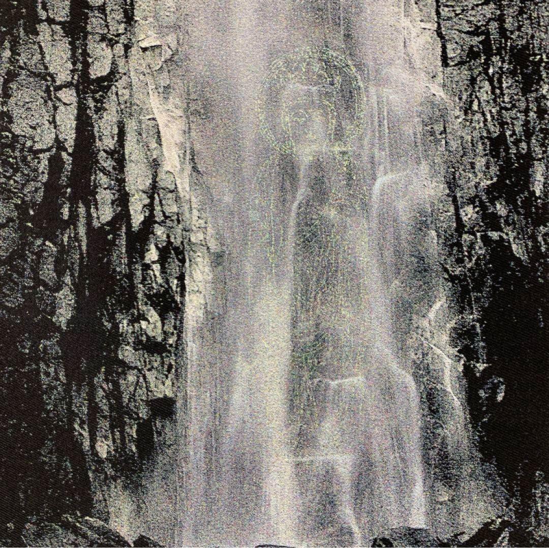 美品 掛け軸 西陣織 那智の滝 観音出現図 太巻き付 西国三十三所