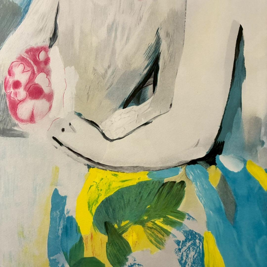 美品 マリー・ローランサン「夢想（二人の女）」リトグラフ 刷師サイン