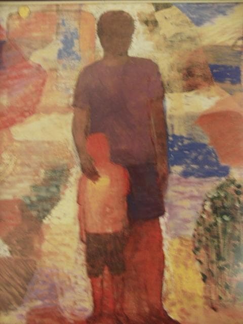 熊谷有展、【Holiday】、希少な画集画、新品高級額 額装付、状態良好