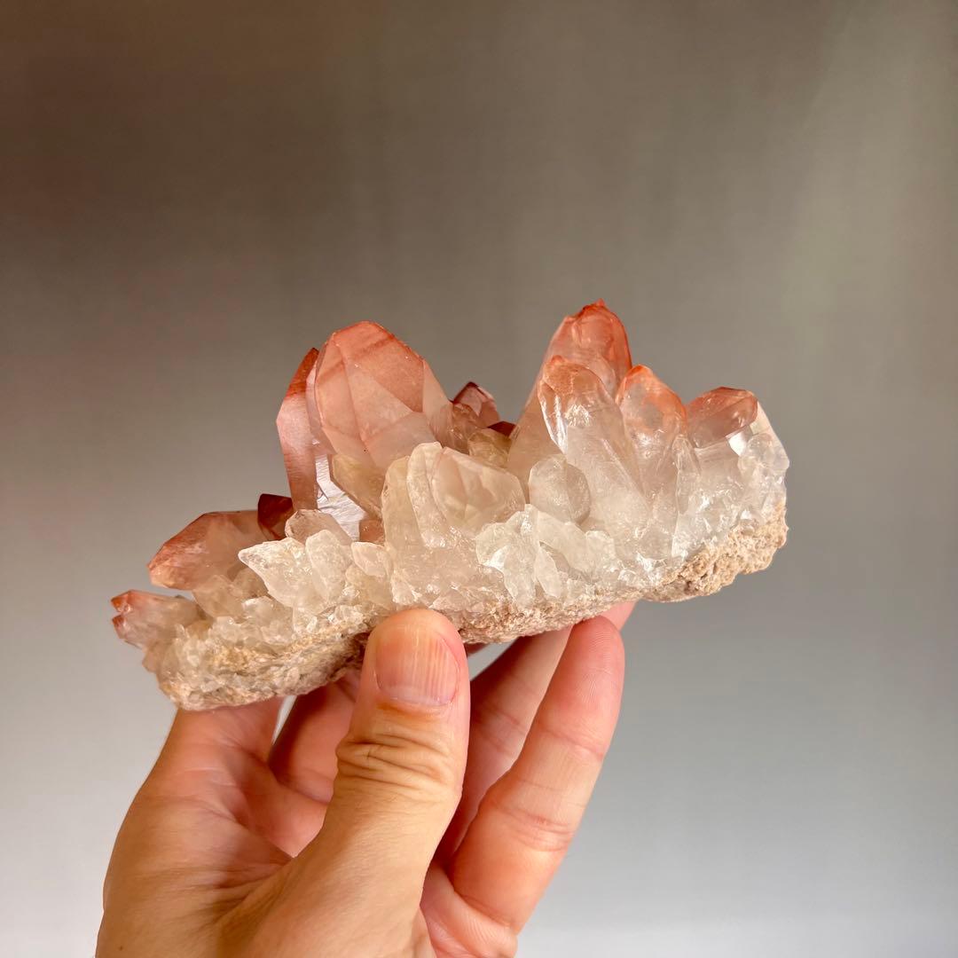 超レア　ストロベリーレムリアン　ディアマンティーナ産　クラスター　27