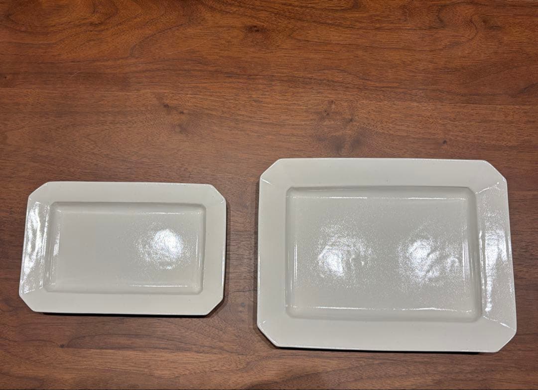 岡田直人 長角皿 大・小 岡田直人 オクトゴナル プレート 八角 長皿 2枚セット - メルカリ