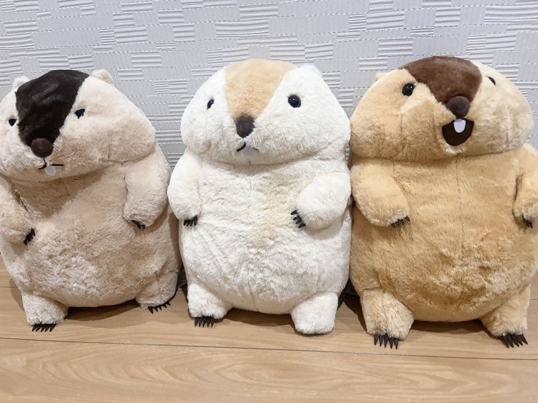 マーモットのもっとっと ウルトラBIG ぬいぐるみ 3種 - メルカリ