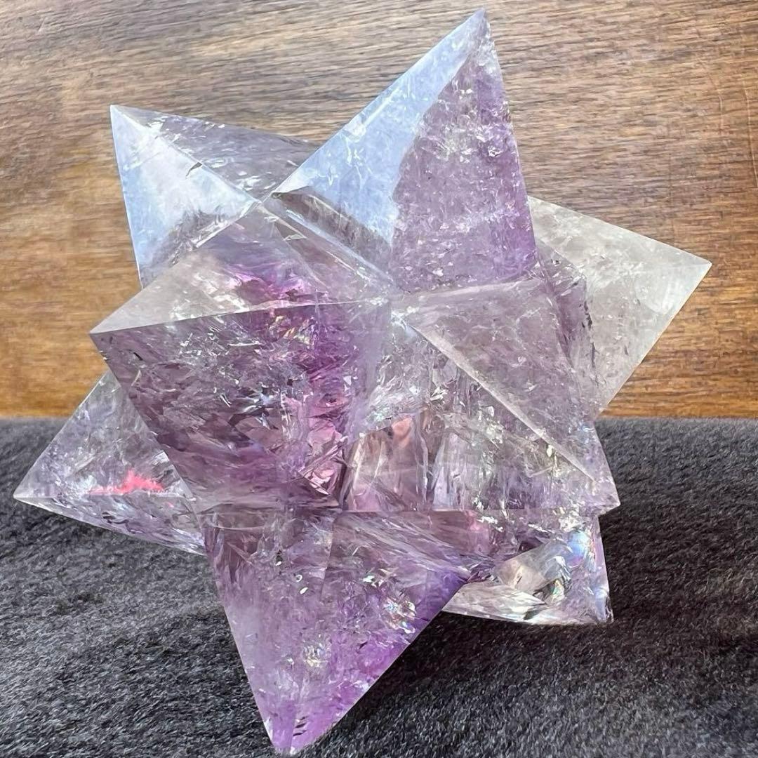 ✳️専用‼️☆価値ある逸品☆透明度と美々クラック☆究極形状☆アメジスト アステロイド