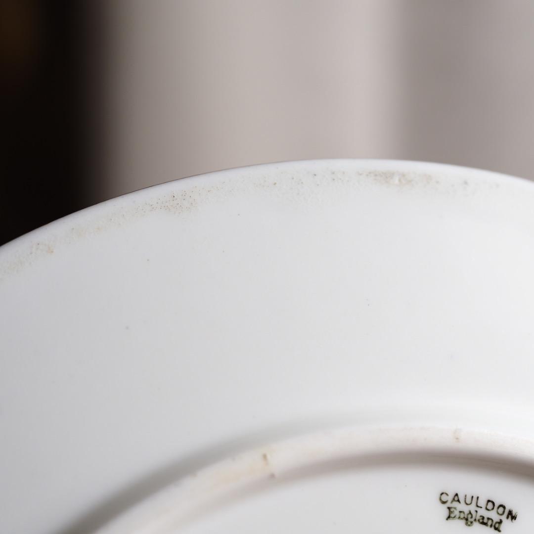 コウルドン 藍地金彩花柄文ディナープレート N83G / Cauldon 皿