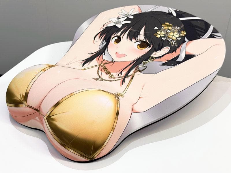 #8590【未使用】閃乱カグラ 飛鳥 等身大おっぱいマウスパッド