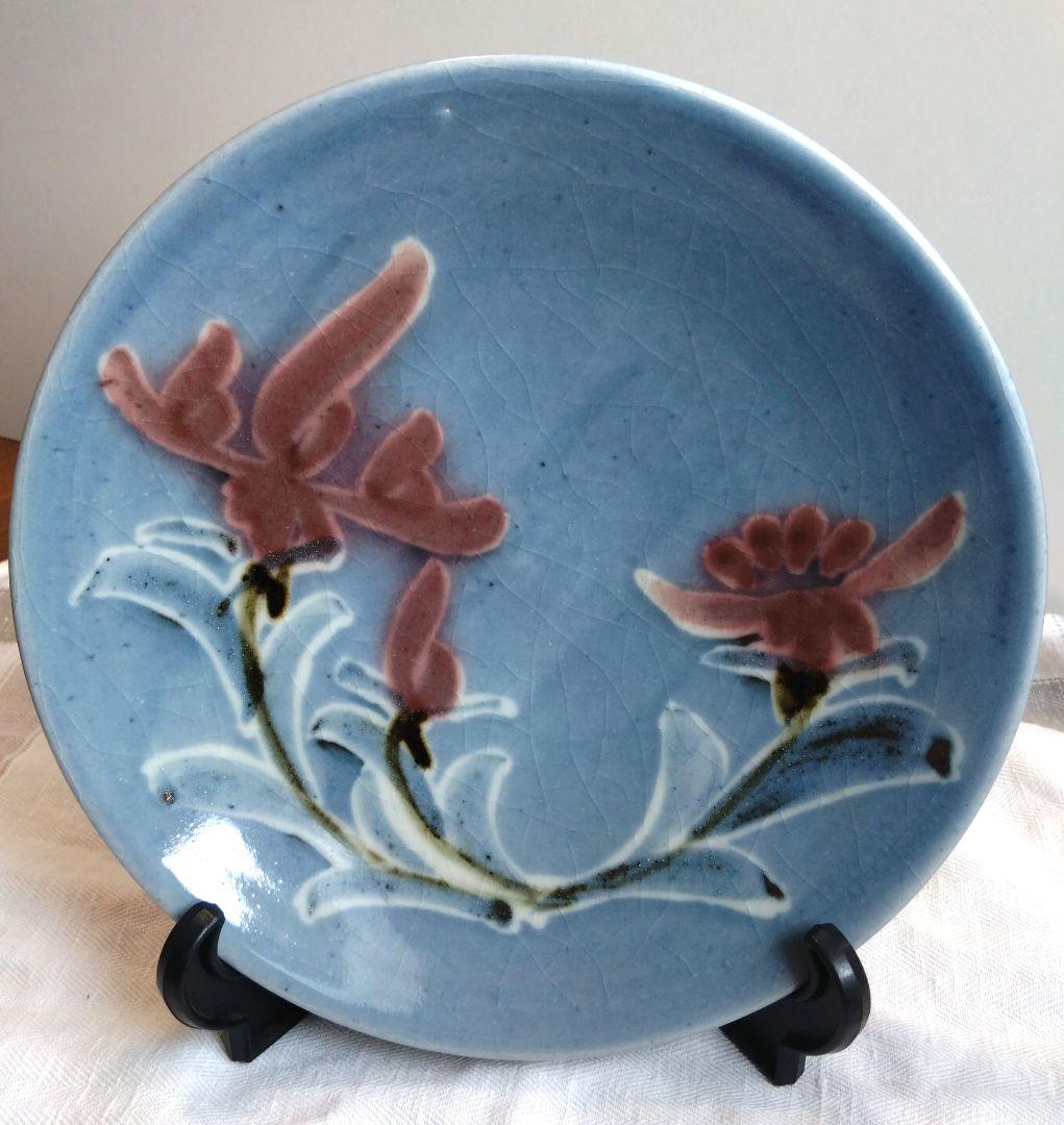 【骨董】椋木英三　花絵蝋抜呉須皿　民藝 椋木英三 呉須花絵茶碗 椋木春水 河井寛次郎 民藝 - メルカリ