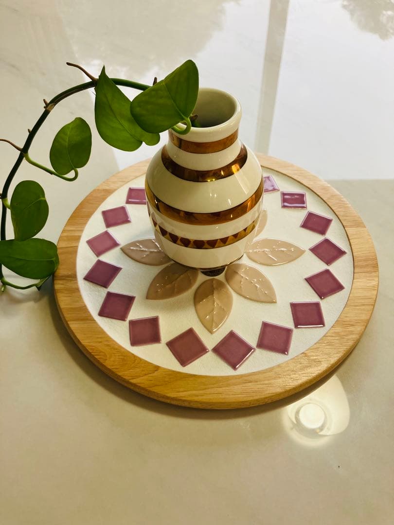 ❁⃘flowerタイルトレー《hanayuki》