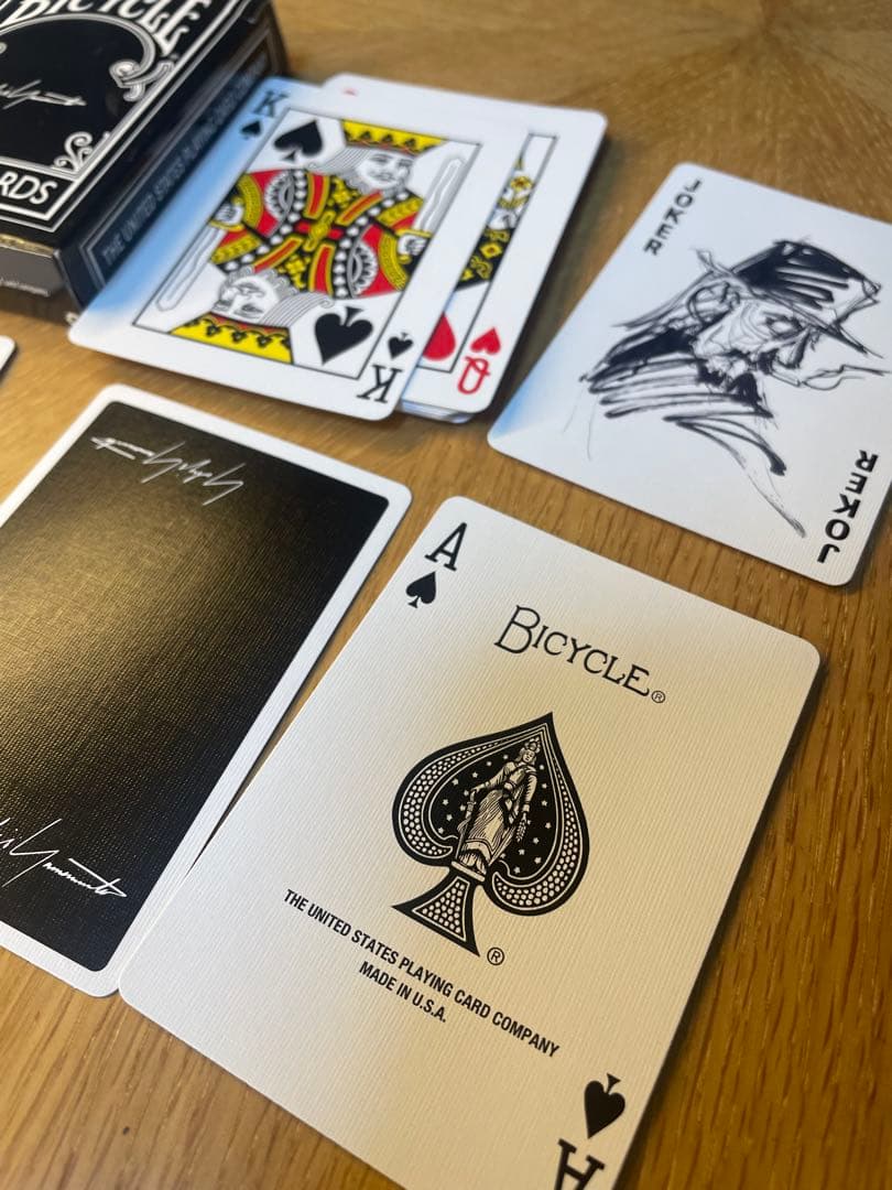 ヨウジヤマモトプレイングカード、BICYCLE、バイスクル、トランプ