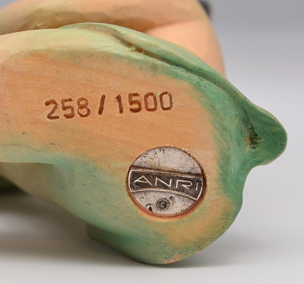 ミモザのレべリア アンリ ANRI ミラ・フジタ 木彫り人形 イタリア 限定