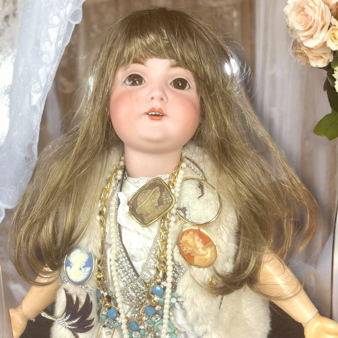 まるこ アンティーク ビスクドール ケストナー 164 シェルカメオ まるこ様専用 アンティーク ビスクドール ケストナー 164 シェルカメオ