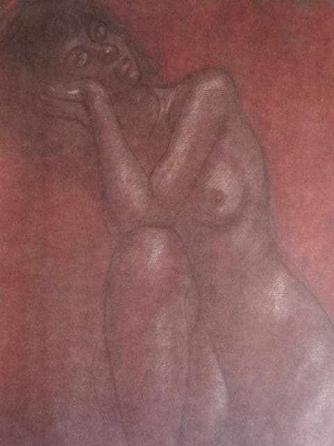 古澤岩美、【1】、超希少な1969年2000部限定、大判額装用画集より