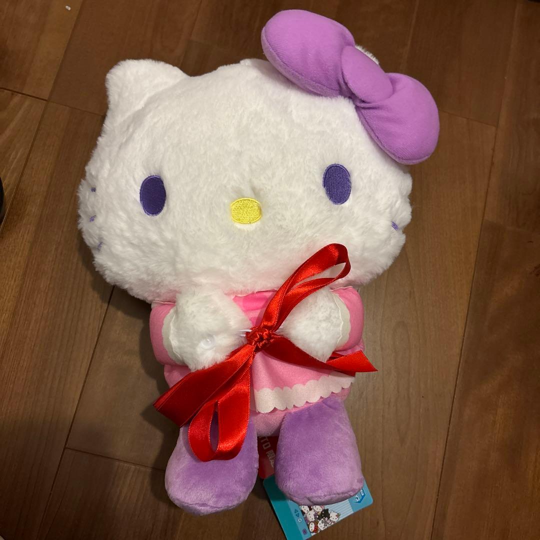 Myハローキティ 抱っこポーズドール BIGタイプ2 タイトー限定 紫