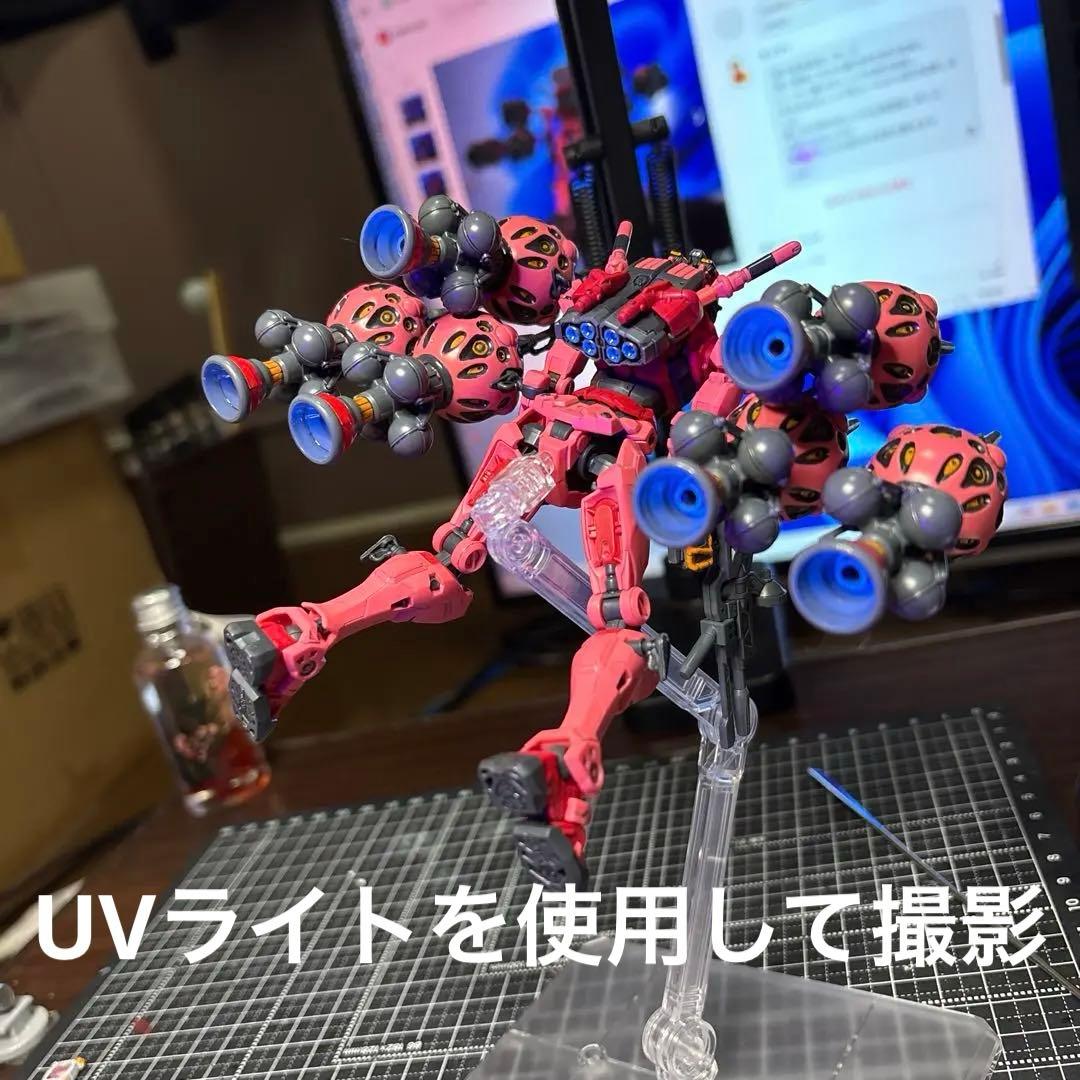 完成品】HG 赤いガンダム ビット6個 ザクバズーカ 部分塗装 - メルカリ
