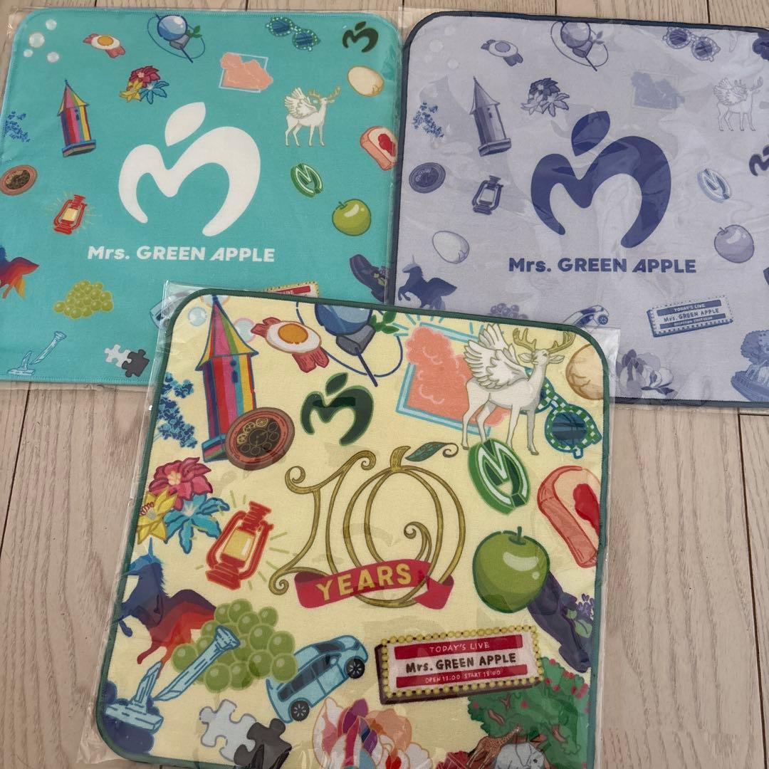 ミセス ミセスグリーンアップル ミニタオル 3枚セット ハンカチ