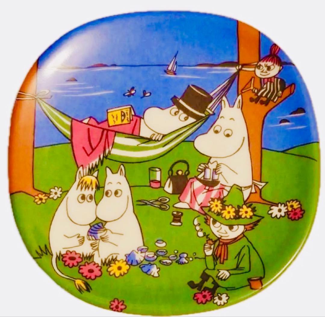 レア☆ARABIA 旧ロゴ ムーミン ウォール プレート 廃盤 飾り皿