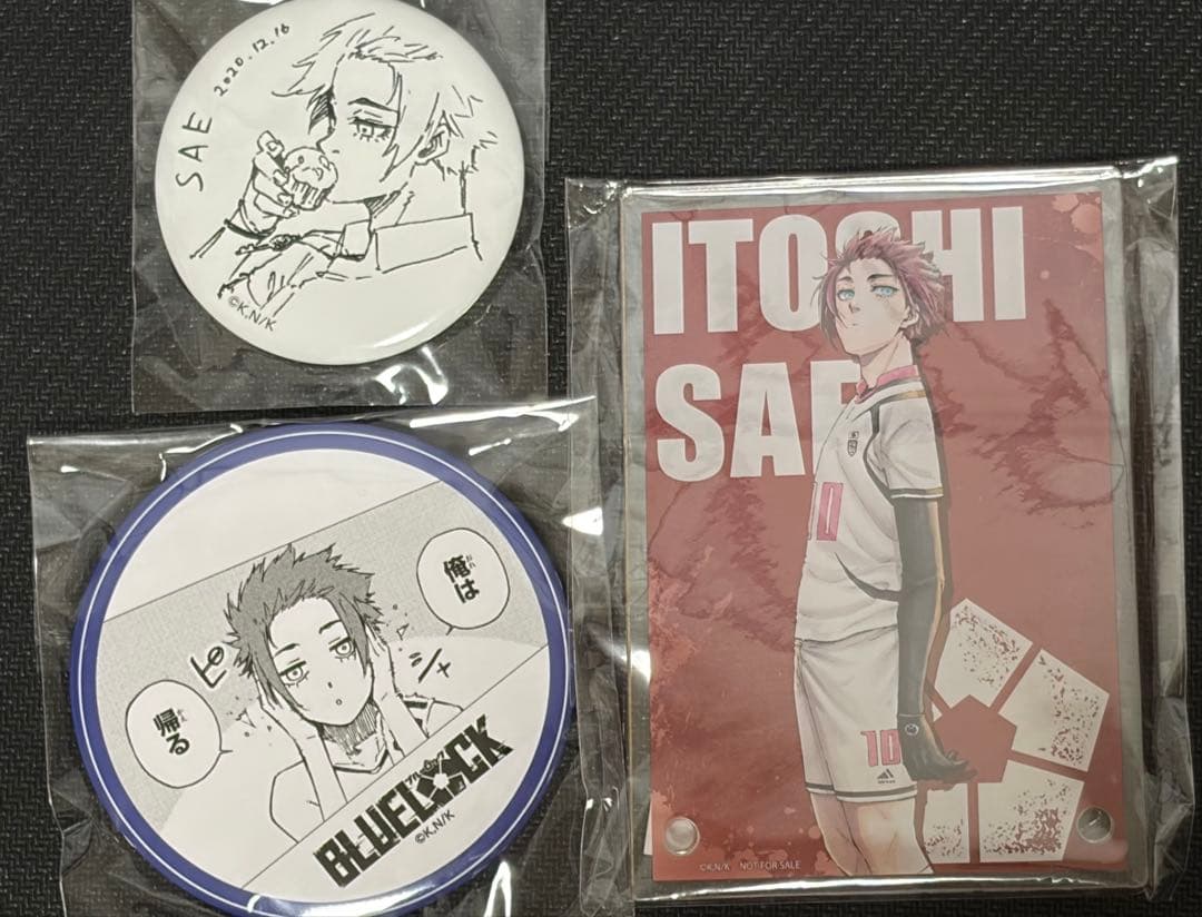 ブルーロック プリンセスカフェ 糸師冴 缶バッジ アクリルパネル 原画